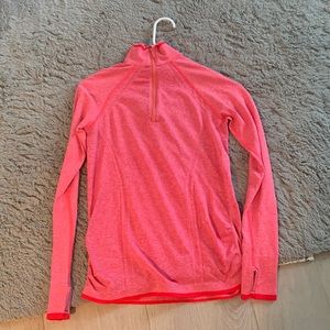 Pink athleta half zip
